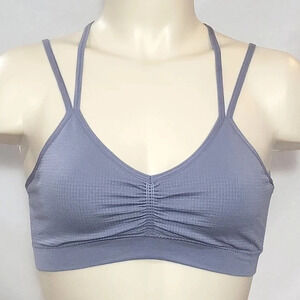 XS Xhilaration Strappy Back Jacquard Bralette Slate Gray NWT  New‎ with T